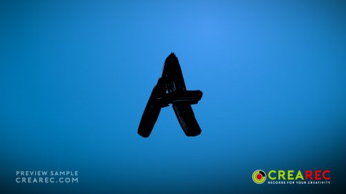 Paint alphabet - Stock video footage pack